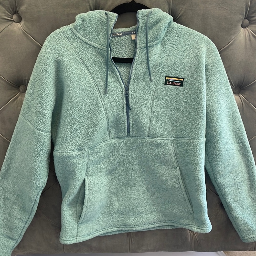 L.L. Bean Women’s fleece half zip-up hoodie!!